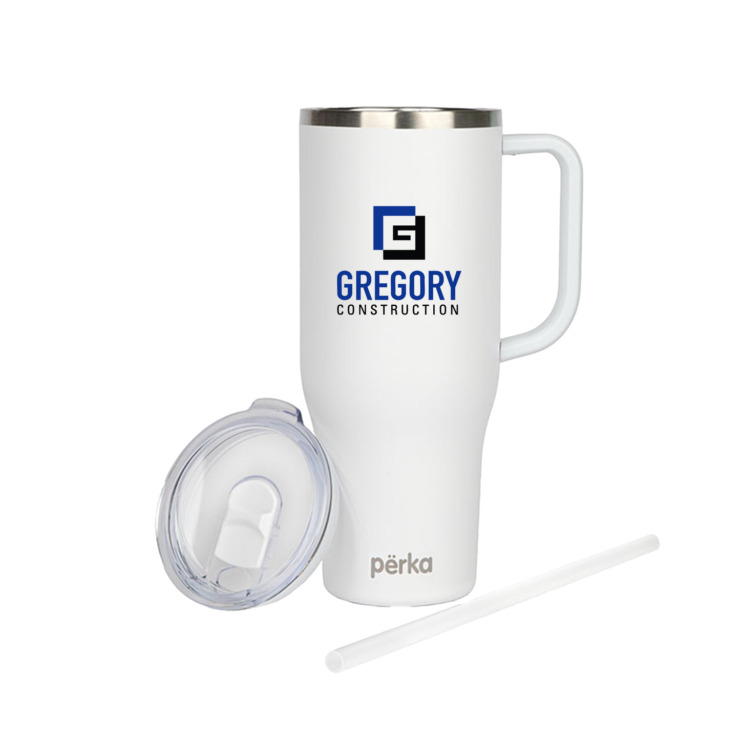 Gregory Construction - Perka Kempton 40 oz. Double Wall, Stainless Steel Travel Mug