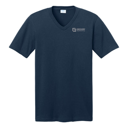 Gregory Construction - Port & Co Core Cotton V-Neck Tee (Unisex)