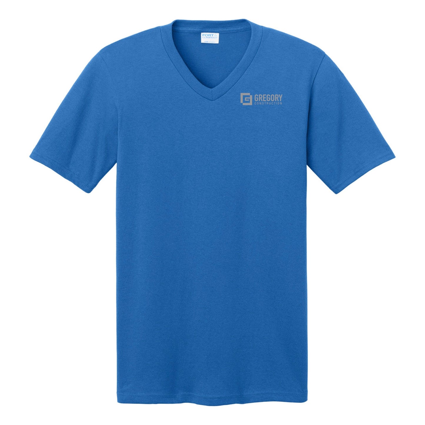 Gregory Construction - Port & Co Core Cotton V-Neck Tee (Unisex)