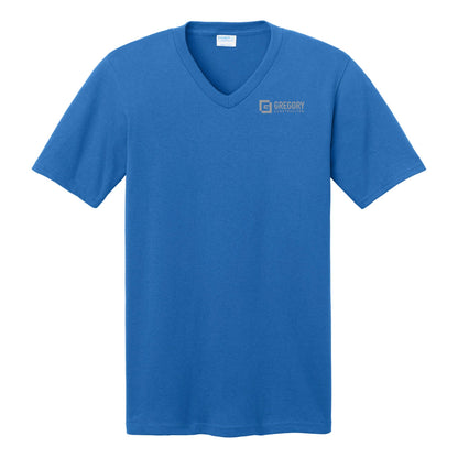 Gregory Construction - Port & Co Core Cotton V-Neck Tee (Unisex)