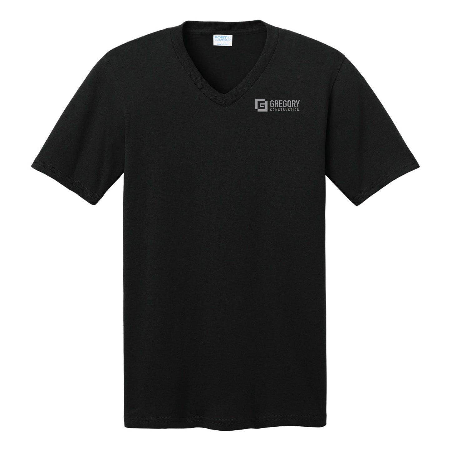 Gregory Construction - Port & Co Core Cotton V-Neck Tee (Unisex)