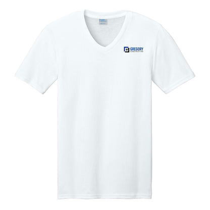 Gregory Construction - Port & Co Core Cotton V-Neck Tee (Unisex)