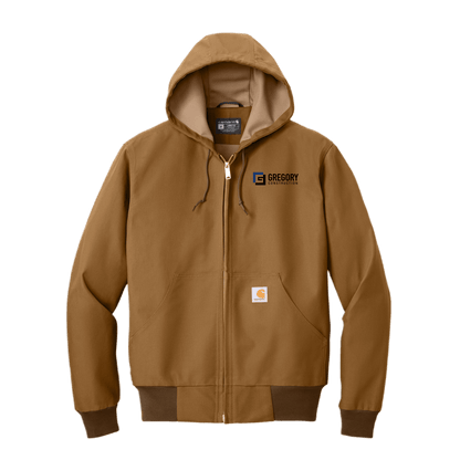 Gregory Construction - Tall Thermal-Lined Duck Active Jac featuring a hood and dual pockets for comfort and protection.