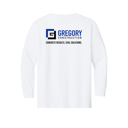 Gregory Construction - Gildan Youth Heavy Cotton 100% Cotton LS T-shirt