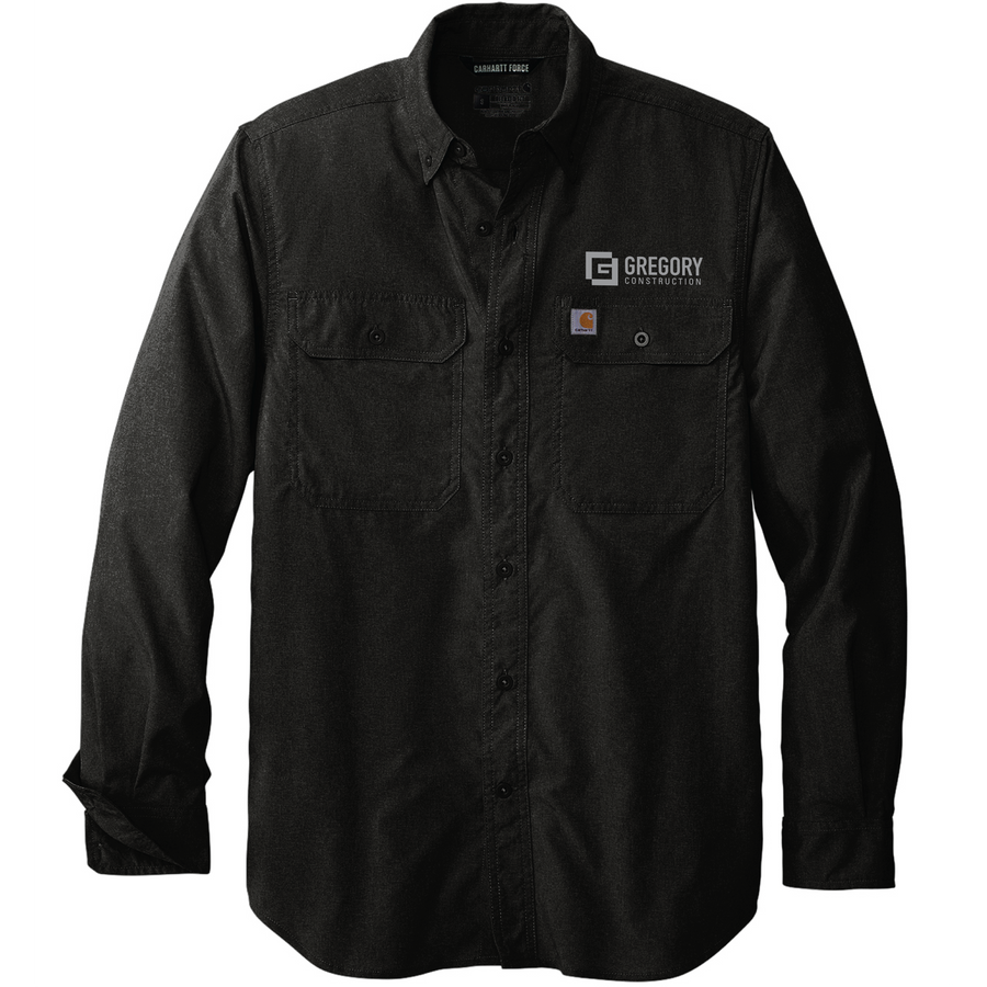 Gregory Construction - Carhartt Force Solid Long Sleeve Shirt