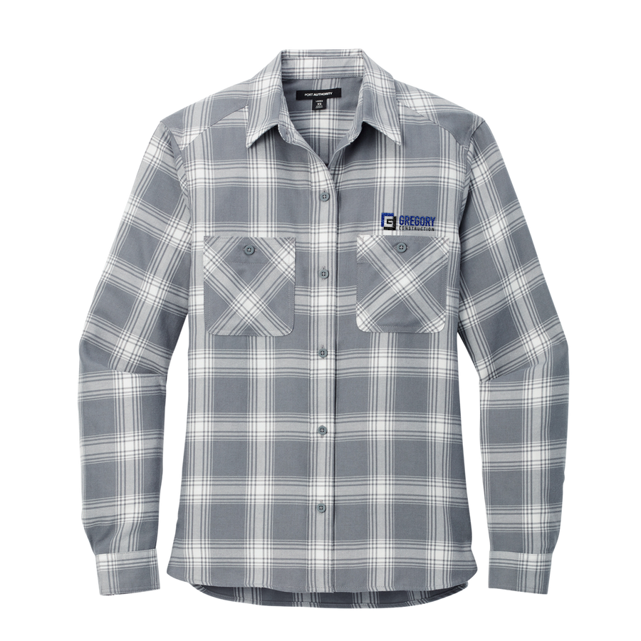 Gregory Construction - Port Authority Women's Plaid Flannel Shirt