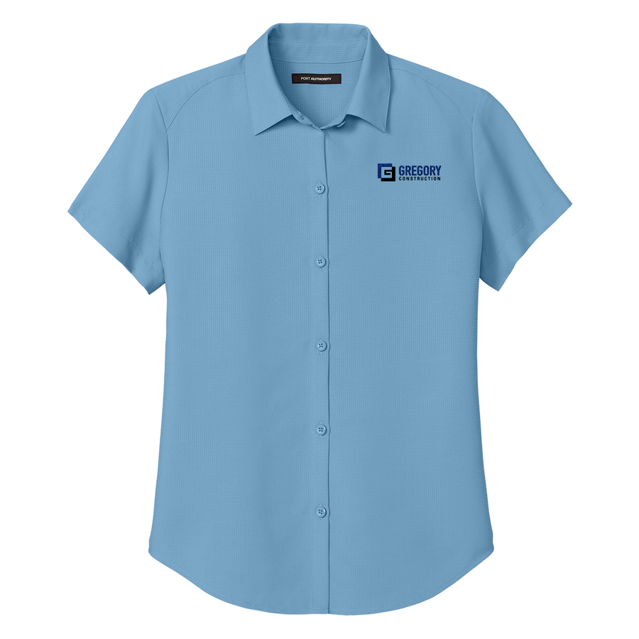 Gregory Construction - Port Authority Women's Short Sleeve UV Dockside Shirt
