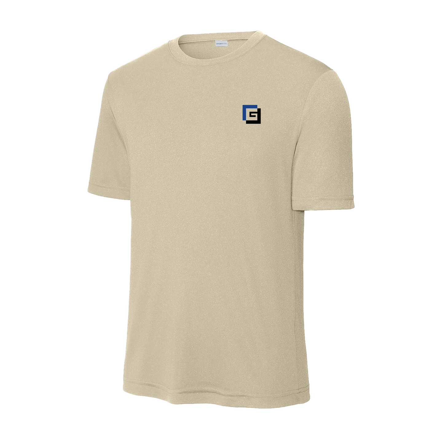 Gregory Construction - Tall PosiCharge Competitor Tee in beige, lightweight and breathable fabric.