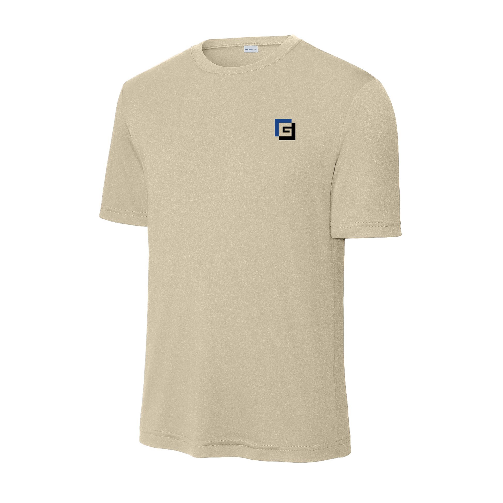 Gregory Construction - Tall PosiCharge Competitor Tee in beige, lightweight and breathable fabric.