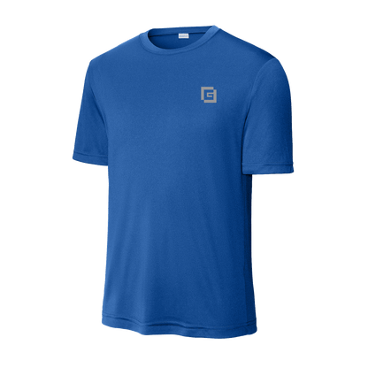 Gregory Construction - Tall PosiCharge Competitor Tee in blue, lightweight and moisture-wicking with PosiCharge technology.